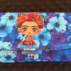 MEXICANA Blue Floral Wallet